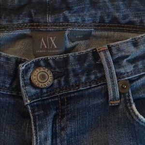 Armani exchange distressed skinny
